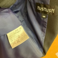 HusHusH　キッズ　黒スーツセット120cmの画像