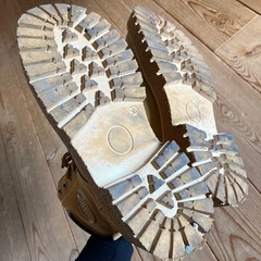 ⭕️数回のみ使用‼️キャメル色の編みあげショートブーツの画像