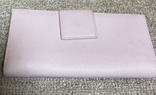 美品✨ブルガリBVLGARI リングロック付きピンク長財布