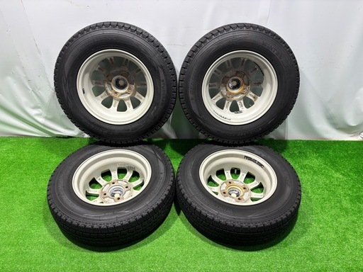 軽トラ　箱バン等に　スタッドレス　ホイール付き　145R12 6PR
