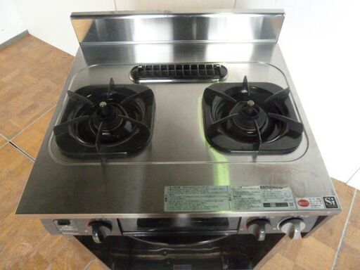 【中古】リンナイ LPガス用 キャビネット型 グリル付コンロ URG-655TS-R 右強火力 幅60cm 水有り片面焼 ガスコンロ 