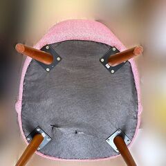 【自社配送は札幌市内限定】unico/ウニコ sophie 一人用ソファ ピンク系 中古品 倉庫保管の画像