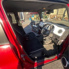スズキ ハスラー 赤×黒 車検あり すぐ乗れます！【50万円・値段交渉OK】 の画像