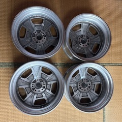 WORK ワークユーロライン ディッシュ PCD114.3 マルチ 当時物 深リム ディッシュ の画像