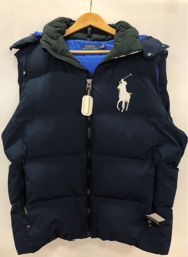 ジモティ割引有★【ジャングルジャングル岸和田店】POLO　RALPH　LAUREN　ポロラルフローレン　ダウンベスト　南大阪 岸和田市