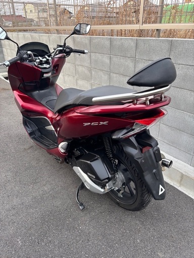 本日のみ値下げ　PCX JF81 タケガワマフラー　バックレスト