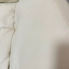 ホワイト ソファベッド ニトリ　Nシールド CLEAN MARKS AMの画像