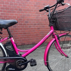 Panasonicピンク スポーツタイプ 電動アシスト自転車の画像