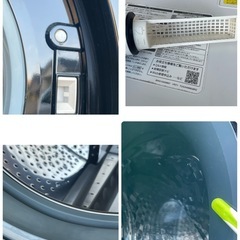 ★◯SHARP ドラム式洗濯機 ホワイト   シャープ ES-S7E 左開き 2020年製 7kgの画像