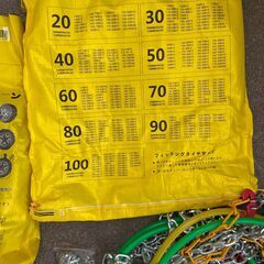 自動車タイヤ滑り止めチェーン（亀甲タイプ）新品の画像