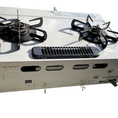 ガスコンロ（都市ガス用）2口＋グリル付きの画像