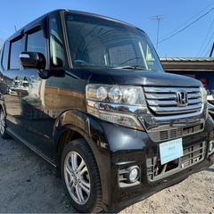 N-BOXカスタム 激安入荷！★総額20.8万円★車検付き 即日納車可能 純正ナビ TV バックカメラ 後席モニター 両側パワスラ 修復歴なし！売り切れ注意！の画像