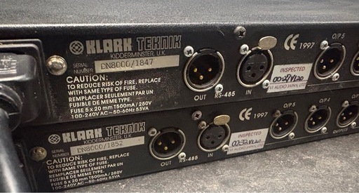 Klark Teknik DN8000スピーカープロセッサー