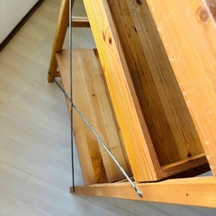 無垢木製シェルフの画像