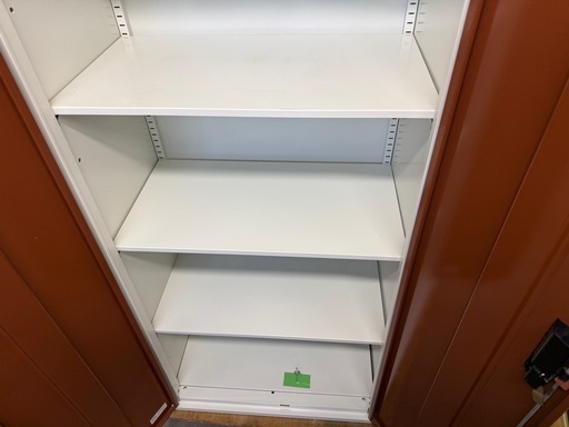 プラス　実売４万　収納家具 スチール製書庫 W70xD45xH185cm ラック 両開き保管庫  キャビネット