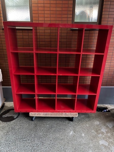 シェルフ　IKEA EXPEDIT 廃盤品　RED