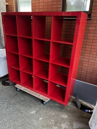 シェルフ　IKEA EXPEDIT 廃盤品　RED