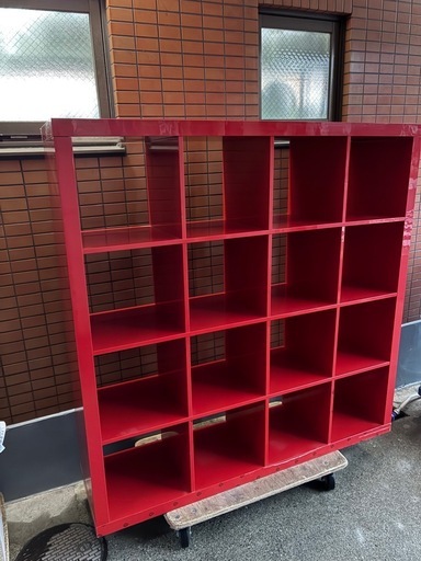 シェルフ　IKEA EXPEDIT 廃盤品　RED