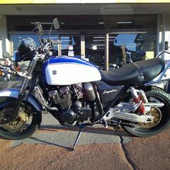 NO.5652　ＧＳＸ４００インパルス－２ (IMPULSE)　ＧＫ７ＣＡ　水冷４サイクル４気筒エンジン　純正ブレンボキャリパー　タンデムバー　クーリーカラー（ブルー＆ホワイト）　☆彡の画像