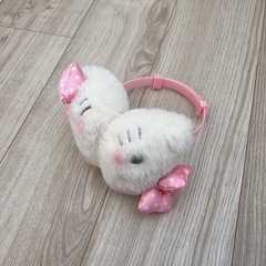 HELLO KITTY 耳あて ぬいぐるみ イヤーマフ サンリオ キティ レトロの画像