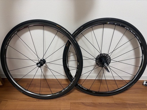 Shimano wh-9000 c24 tu チューブラー 美品 シマノ 11S 12S 超軽量 700C 前後セット カーボン デュ