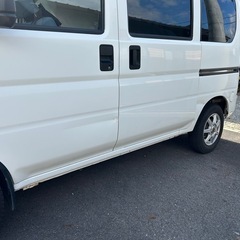 車検R8年4月まで／整備記録有／CarPlayナビ/ETCあり/ガラスフィルム/新バッテリー/溝ありタイヤ/MT アクティバン HH5 個人出品の画像