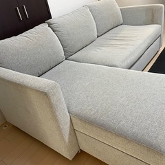 ニトリ3人掛けL字 ソファーの画像