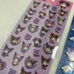新品 サンリオ ぷくっとシール 3種セット クロミ シナモン マイメロ　おまけ付の画像