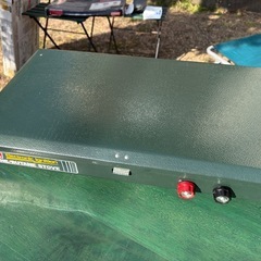 Coleman 2バーナーストーブ＆Snow peak足＆鉄板の画像