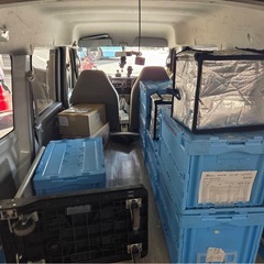 写真が昨日の仕事量！車に食品乗せて配達を繰り返すドライバー募集の画像