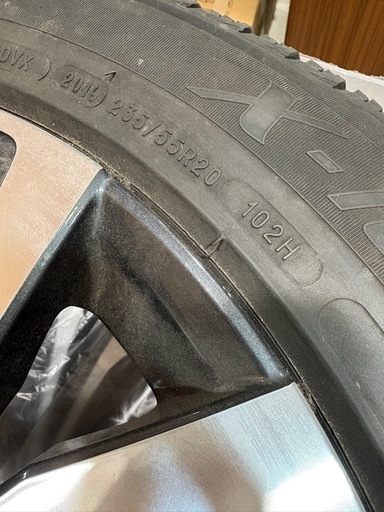 レクサス 純正 アルミ付スタッドレスタ255/55R20 102H レクサス 純正 アルミホイール付き スタッドレスタイヤ 4本 MICHELIN X