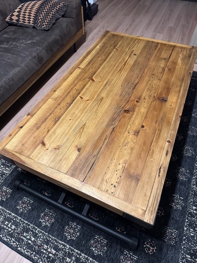 【2/15まで】定価7万/Uptown Furniture 昇降式テーブル 140cm 