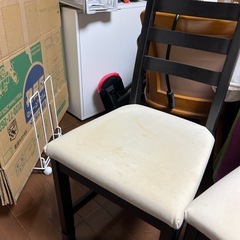 IKEA LERHAMN レールハムン テーブル　チェア2脚セットの画像