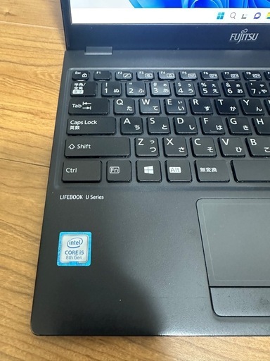 富士通U939/B LTE フルHD 第8世代 i5 メモリ8GB SSD 128GB 指紋 W11 Office 2024