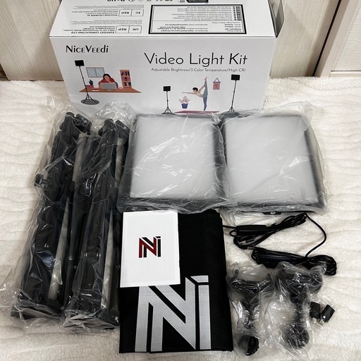 新品✨撮影用ライト 照明ライト 持ち運び楽々