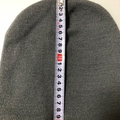 【新品タグ付き】あったか裏起毛　ニット帽 フリーサイズ　グレーの画像