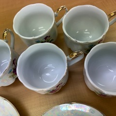 カップとソーサー5客の画像