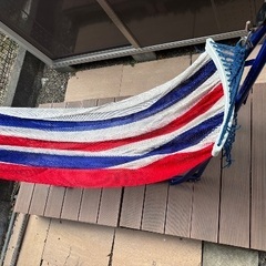 ハンモック　キャンプの画像