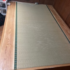 父手作りのセミダブル畳ベッドの画像