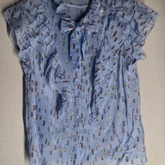 【美品】ANTIK BATIK フリルブラウス ブラウス XS/36の画像
