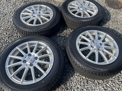 バリ山 VRX スタッドレス　アルミホイール付　175/65R15 PCD100 ４穴 15インチ 4本セット アクア