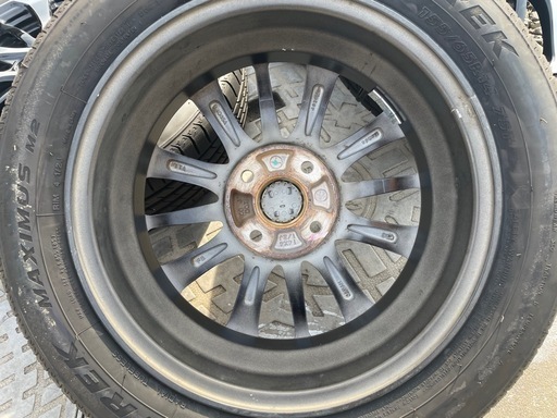 超バリ山タイヤ付 JF3純正 アルミホイール 4本セット 155/65R14 14インチ 中古 NBOX カスタム ホンダ　軽自動車