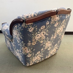 カリモク 家具　 金華山 1人掛けソファー   アンティークの画像