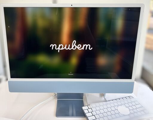 Apple iMac Retina 4.5Kディスプレイモデル A2873 ブルー 24インチ M3 8GBメモリ 512GBSSD 箱あり 初期化済