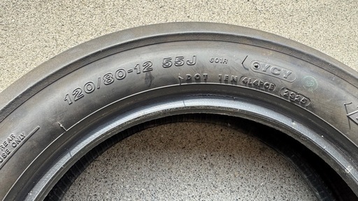 1日使用のみ！BRIDGESTONE BATTLAX 601  フロント&リアタイヤ　2025年製