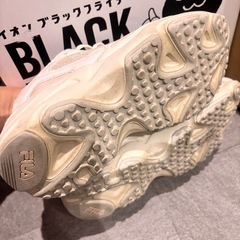 FILA ホワイト/ベージュ 厚底スニーカー 美品の画像