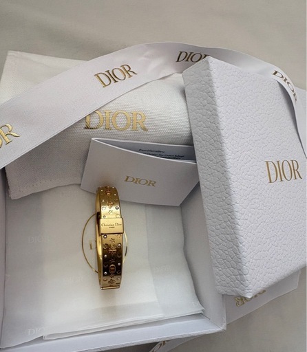 【ほぼ未使用】DIOR バングル K18コーティング サイズS 正規店購入