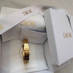 【ほぼ未使用】DIOR バングル K18コーティング サイズS 正規店購入の画像
