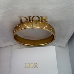 【ほぼ未使用】DIOR バングル K18コーティング サイズS 正規店購入の画像