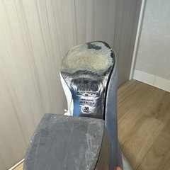 MM⑥シルバー ジッパーブーティ ブロックヒールの画像